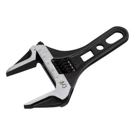 Ключ разводной 155 мм Denzel 15753, CrV, кованый, укороченная рукоятка купить в Нижневартовске