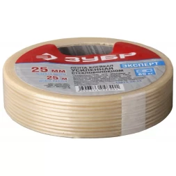 Лента ЗУБР "ЭКСПЕРТ" клеящая однонаправленная, усиленная стекловолокном, 12мм х 50м 12071-12-50