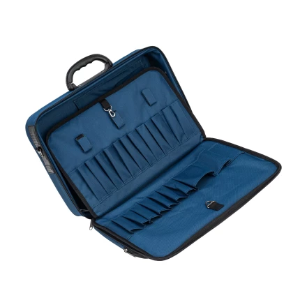 Кейс монтера Сибртех 90237, 470х340х110 мм, 25 карманов, наплечный ремень купить в Нижневартовске