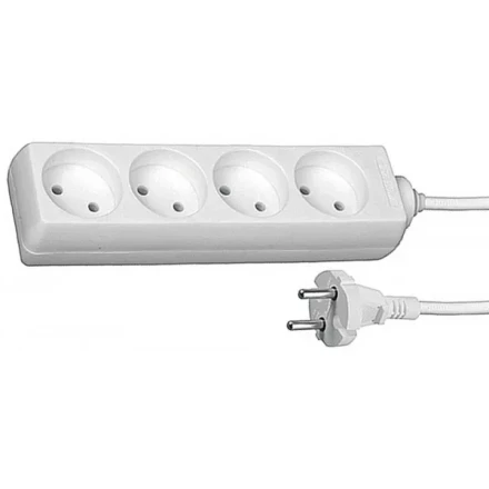 Удлинитель СВЕТОЗАР электрический, 4 гнезда, 2м SV-55040-2 купить в Нижневартовске