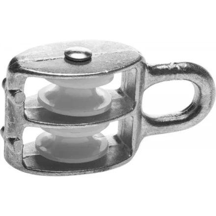 Блок ЗУБР двойной, оцинкованный, нейлоновый шкив, 5x15мм, 10 шт 4-304595-15 купить в Нижневартовске