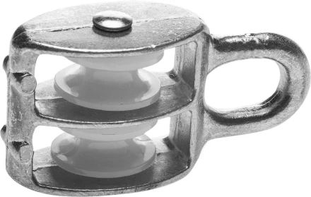 Блок ЗУБР двойной, оцинкованный, нейлоновый шкив, 5x15мм, 10 шт 4-304595-15 купить в Нижневартовске