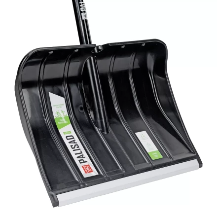 Лопата для уборки снега Palisad 61798, полипропилен, 455х345х1330 мм, алюминиевый черенок, BASE купить в Нижневартовске