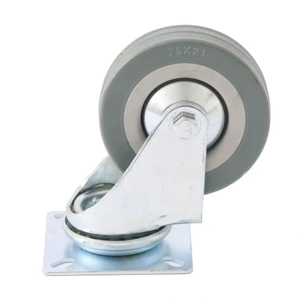 Колесо поворотное d-50 мм крепление  платформенное СИБРТЕХ артикул 68713 купить в Нижневартовске