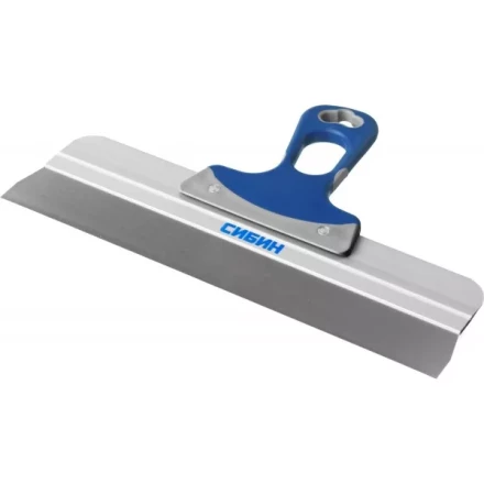 Шпатель СИБИН ФАСАДНЫЙ нержавеющий, алюминиевая направляющая, 2к ручка, 350мм 10085-35 купить в Нижневартовске