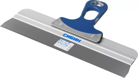 Шпатель СИБИН ФАСАДНЫЙ нержавеющий, алюминиевая направляющая, 2к ручка, 350мм 10085-35 купить в Нижневартовске