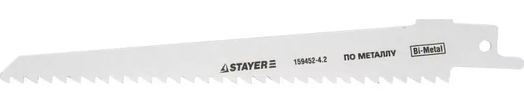 Полотно STAYER "PROFI" S611DF для сабельн эл. ножовки Bi-Metall, дерево, дерево с гвоздями,металл, газобетон, пластик 159452-4.2 купить в Нижневартовске