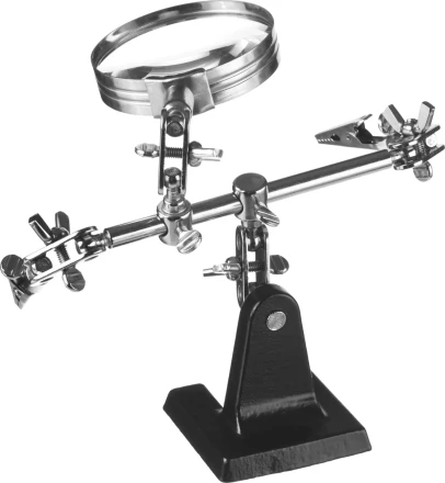 Штатив STAYER &quot;MASTER&quot; для фиксации электронной платы, c увеличительной линзой 55339 купить в Нижневартовске