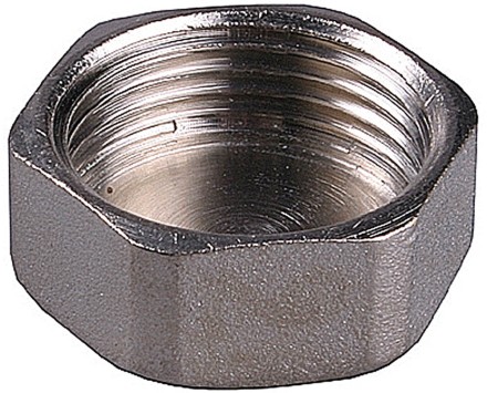 Заглушка GENERAL FITTINGS никелированная латунь, 6-ти гранная головка, внутренняя резьба, 1&quot; 51097-1 купить в Нижневартовске