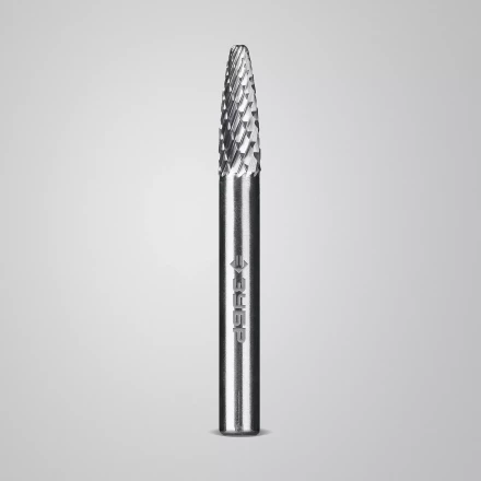 Зубр Твердосплавная борфреза F - парабола с закругленным углом, 6 х 18 мм, радиус 1.5 мм (28805-6-18) купить в Нижневартовске