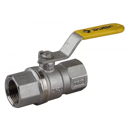 Кран шаровой ЗУБР полнопроход газовый "мама-мама", ручка, хромиров латунь, 3/4" 4-51720-C-3/4 купить в Нижневартовске