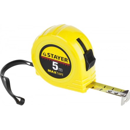 Рулетка STAYER &quot;МASTER&quot; &quot;MaxTape&quot;, пластиковый корпус, 5м/19мм 34014-05-19 купить в Нижневартовске