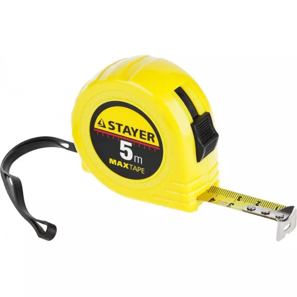 Рулетка STAYER "МASTER" "MaxTape", пластиковый корпус, 5м/19мм 34014-05-19 купить в Нижневартовске