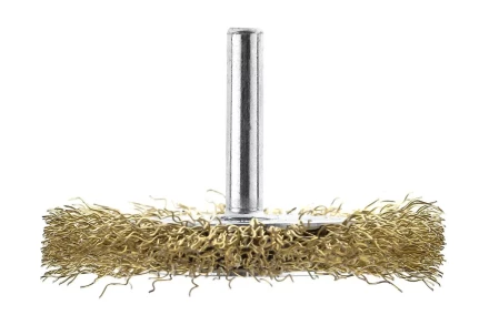 Кордщетка HAMMER плоская 63мм для дрели гофрированная латунированная сталь (207-206) купить в Нижневартовске