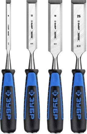 ЗУБР Ударник, 4 предм, набор стамесок-долот, Профессионал (18097-H4) купить в Нижневартовске