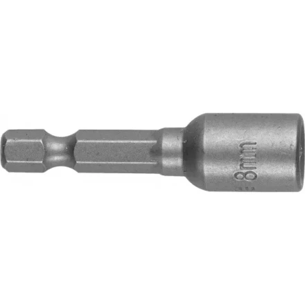 Бита STAYER "PROFI" с торцовой головкой, "Нат-драйвер", магнитная, тип хвостовика - E 1/4", длина 48 мм, 8мм, 1шт 26390-08 купить в Нижневартовске