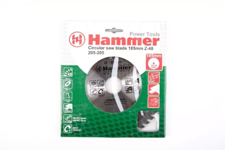 Диск пильный твердосплавный HAMMER Ф185х30мм 48зуб. купить в Нижневартовске