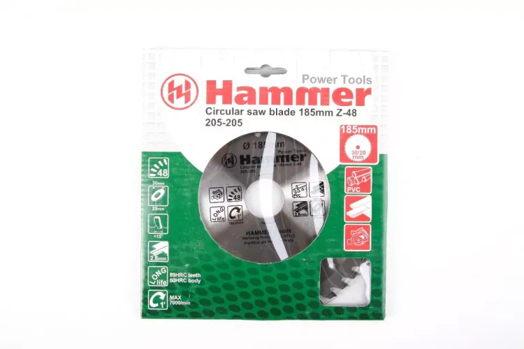 Диск пильный твердосплавный HAMMER Ф185х30мм 48зуб. купить в Нижневартовске
