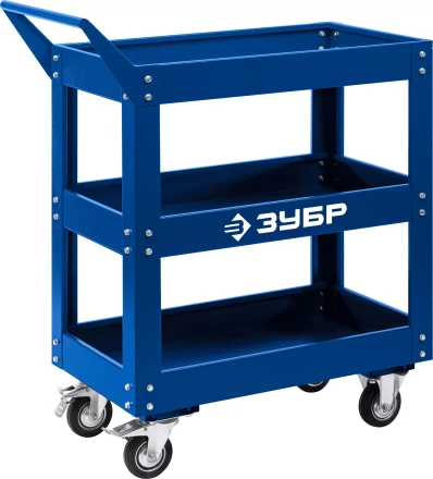 ЗУБР 820 х 405 х 955 мм, инструментальная тележка с 3 полками, Профессионал (38913) купить в Нижневартовске