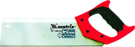 Пила по дереву обушковая для стусла 350 мм двухкомпонентная рукоятка MATRIX 23148 купить в Нижневартовске