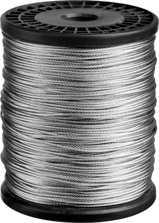 ЗУБР DIN 3055, свивка 6 х 7 + IWS, 1.5 мм, L 200 м, стальной трос, Профессионал (4-304110-15) купить в Нижневартовске