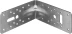 ЗУБР УКУ-2.5, 65 x 145 x 145 x 2.5 мм, цинк, усиленный крепежный уголок (31011-145) купить в Нижневартовске