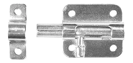 Задвижка накладная для окон и мебели "ШП-10 БЦ", цвет белый/цинк, 30мм 37741-30 купить в Нижневартовске