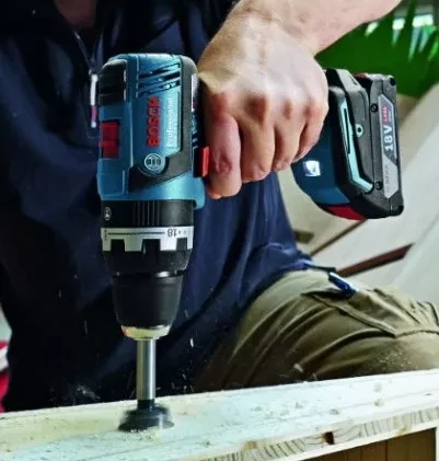 Дрель-шуруповерт аккумуляторная BOSCH GSB 18 V-EC ударная купить в Нижневартовске