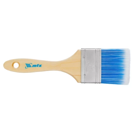 Кисть плоская "Евро" 2.5", искусственная щетина, деревянная ручка MTX 83072 купить в Нижневартовске