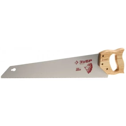 Ножовка ЗУБР "ЭКСПЕРТ" по дереву, универсальный закаленный зуб, деревянная ручка, шаг зуба 3,5мм, 500мм 15275-50 купить в Нижневартовске