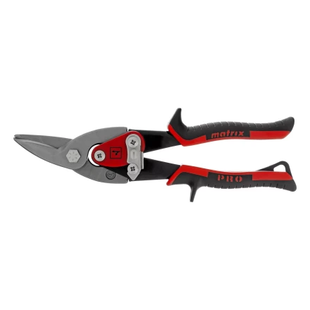 Ножницы по металлу Matrix, 250 мм, левый рез, сталь CRMO, двухкомпонентные рукоятки, PRO 78326 купить в Нижневартовске