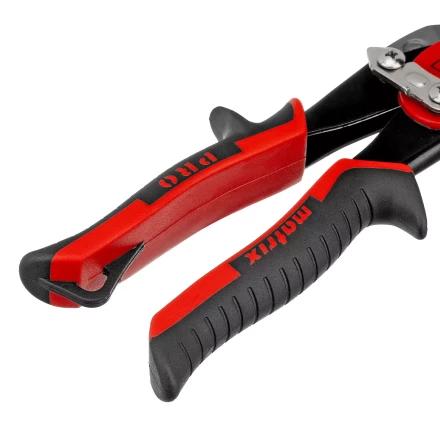 Ножницы по металлу Matrix, 250 мм, левый рез, сталь CRMO, двухкомпонентные рукоятки, PRO 78326 купить в Нижневартовске