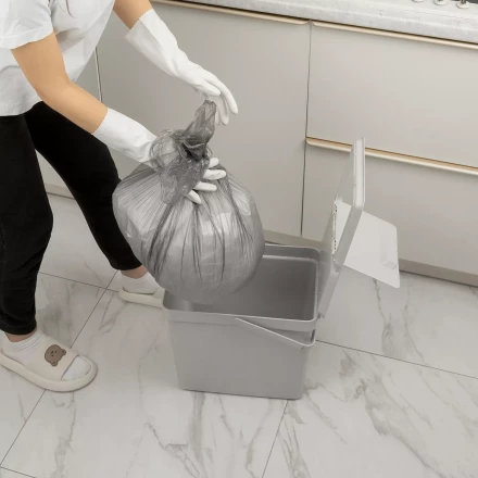 Пакеты для мусора 60 л x 50 шт. серые, Home Palisad 927125 купить в Нижневартовске