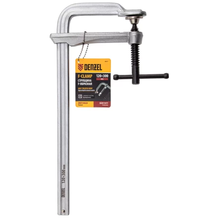 Струбцина F-образная Denzel 20477, 120x300мм, кованая купить в Нижневартовске
