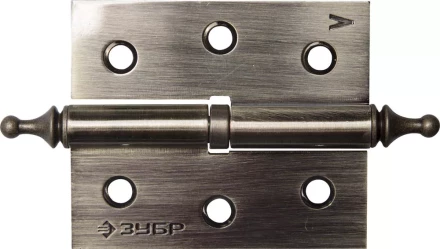 Петля дверная разъемная ЗУБР "ЭКСПЕРТ", 1 подшипник, цвет ст. латунь (AB), левая, с крепежом, 75х63х2,5мм, 2 шт 37605-075-5L купить в Нижневартовске