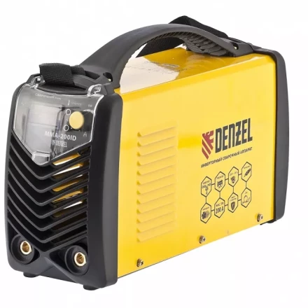 Аппарат инверторно дуговой сварки DENZEL ММА-200ID 94347 купить в Нижневартовске