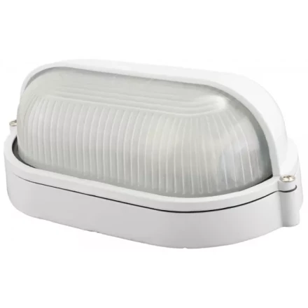 Светильник уличный СВЕТОЗАР влагозащищенный с верхним защитным кожухом, овал, цвет белый, 60Вт SV-57211-W купить в Нижневартовске