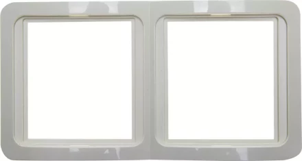 Панель СВЕТОЗАР "ГАММА" двойная вертикальная, цвет бежевый SV-54147-B купить в Нижневартовске