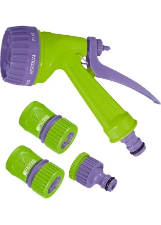 Набор для подключения шланга 3/4" пистолет 7-и режимный адаптер 2 соединителя PALISAD 65178 купить в Нижневартовске