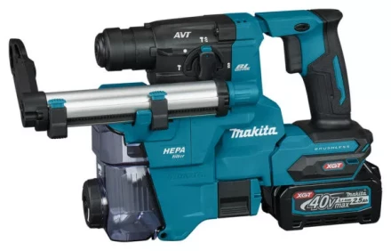 Аккумуляторный 40V перфоратор c пылеудалением Makita HR010GD201 (2АКБ 2,5Ач, ЗУ) купить в Нижневартовске