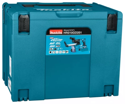 Аккумуляторный 40V перфоратор c пылеудалением Makita HR010GD201 (2АКБ 2,5Ач, ЗУ) купить в Нижневартовске