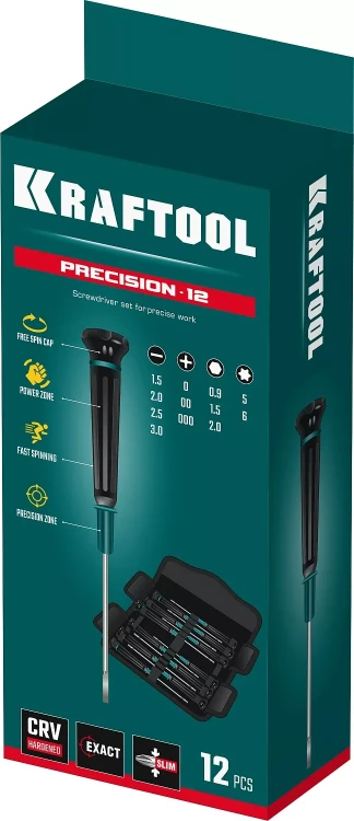 Набор Precision-12: отвертки для точных работ. 25689 купить в Нижневартовске