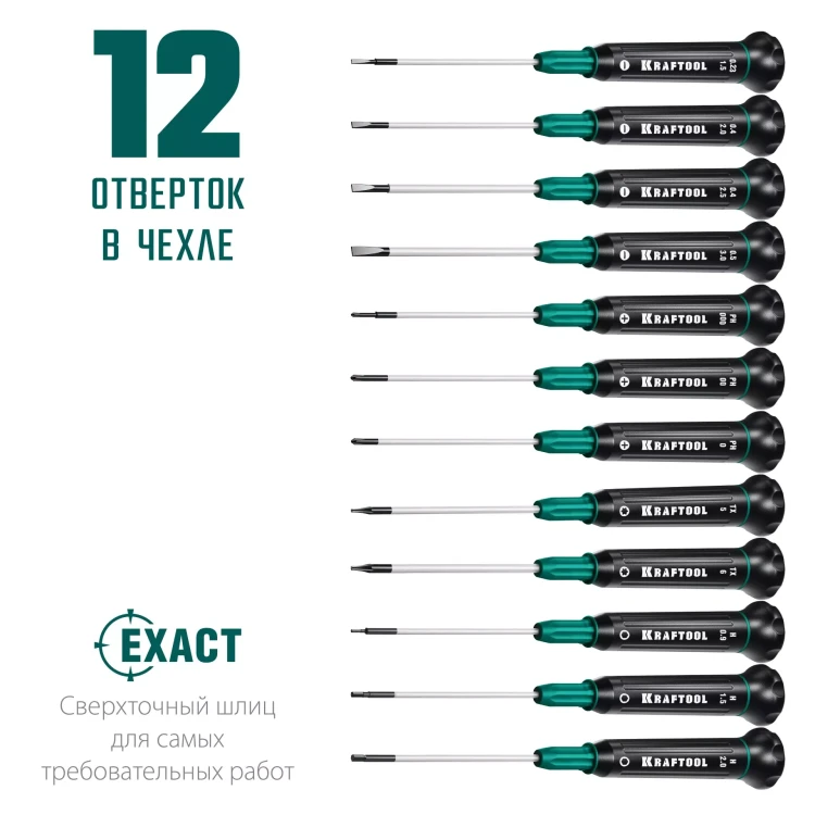 Набор Precision-12: отвертки для точных работ. 25689 купить в Нижневартовске