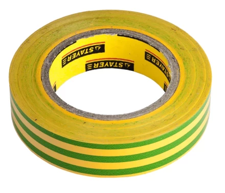Изолента, STAYER Profi 12292-S-15-10, ПВХ, на карточке, 15 мм х 10 м х 0,18мм, желто-зеленая 12292-S-15-10 купить в Нижневартовске