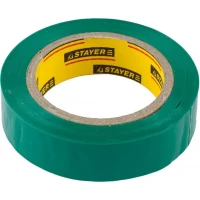 Изолента, STAYER Master 12291-G-15-10, ПВХ, 5000 В, 15мм х 10м, зеленая 12291-G-15-10