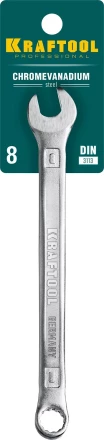 Ключи комбинированные KRAFTOOL, Cr-V, DIN 3113 27079-08 купить в Нижневартовске