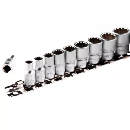 Набор универсальных торцевых головок 1/4 SpLine CrV 10 шт 4-13 мм Stels 13643 купить в Нижневартовске