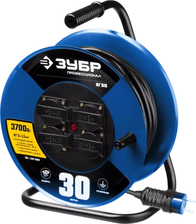 Профессиональные удлинители на стальной катушке КГ 315 силовые серия ПРОФЕССИОНАЛ купить в Нижневартовске