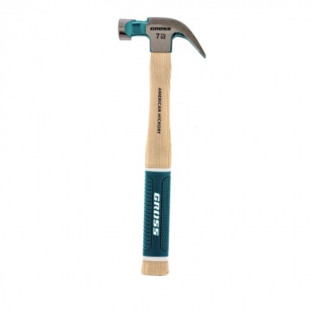 Молоток-гвоздодер с магнитом GROSS AMERICAN HICKORY 200 г угол 45 обрезиненная рукоятка 10414 купить в Нижневартовске