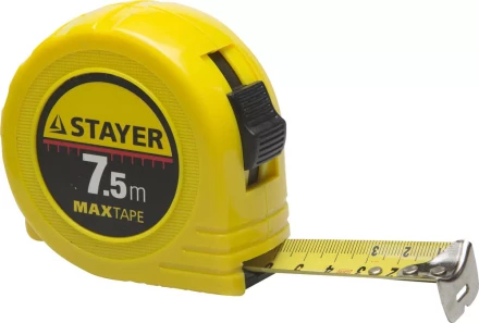 Рулетка STAYER "МASTER" "MaxTape", пластиковый корпус, 7м/25мм 34014-07-25 купить в Нижневартовске